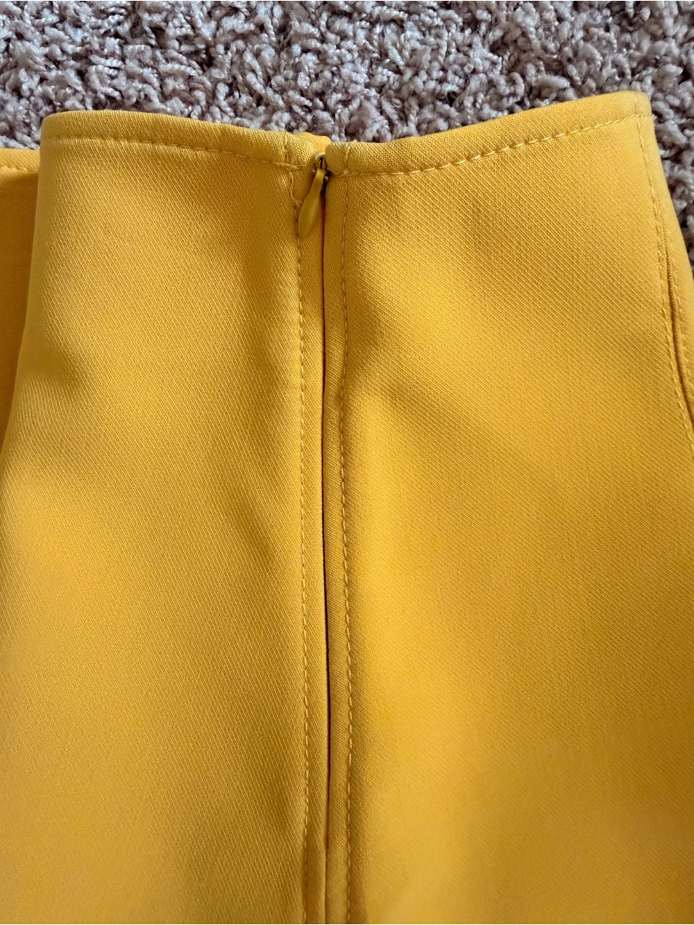 ZARA Vibrant Yellow A-Line Mini Skirt - Picture 4 of 5